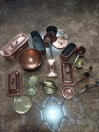 oggetti in rame e ottone