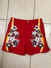 Costume Mare Vintage Brugi stile Hawaiano tg L
