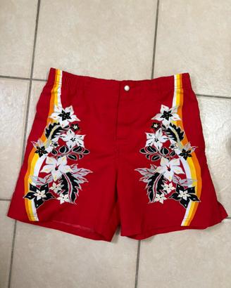 Costume Mare Vintage Brugi stile Hawaiano tg L