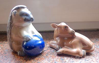 Bing&Grondahl Riccio e Vitello Ed Limit. figurine