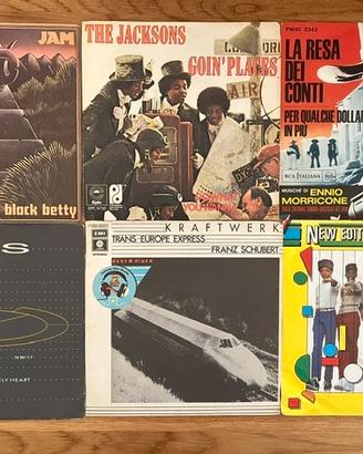 Lotto 45 originali d'epoca Rock Funk Disco Synth
