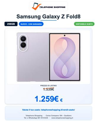 Samsung Galaxy Z Fold8 12/256GB Nuovo