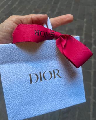 Sacchetto carta shopping bag Dior + nastro