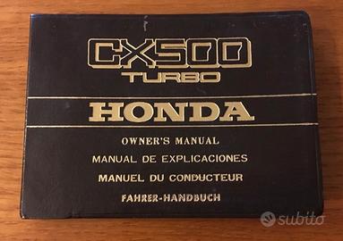 Libretto Istruzioni Honda CX 500 Turbo