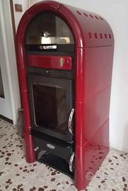 Stufa a legna con forno marca Sideros