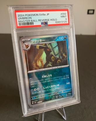 Carta pokemon Umbreon Masterball PSA 9