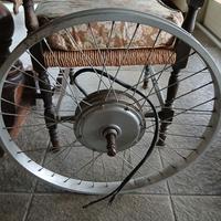 ruota con motore 500w cristalyte