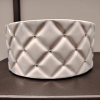 vaso in ceramica e strass