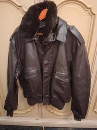 bomber vintage di pelle schott anni 90 taglia xl