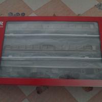 Rivarossi, set 3 carrozze FS scala H0, nuove