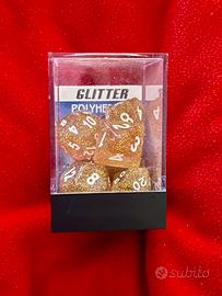 Set 7 Dadi Poliedrici D&D GDR Koplow Games Glitter