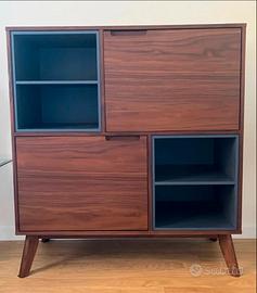 Credenza mobile scandinavo in noce