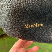 Borsa pelle blu MAX MARA