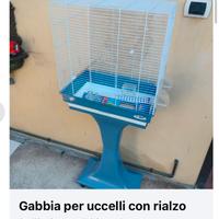 Gabbia per uccelli con accessori