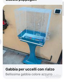Gabbia per uccelli con accessori