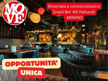 Conosciuto e Rinomato Snack - Bar Alti Fatturati