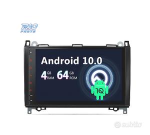 RADIO GPS ANDROID 14 PER MERCEDES CLASSE A B VITO 
