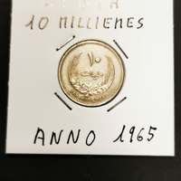 10 milliemes libia anno 1965