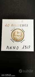 10 milliemes libia anno 1965