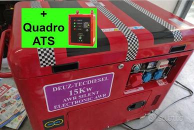 Generatore diesel 15 kw con ats