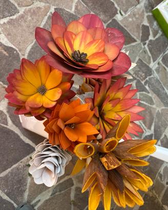 Fiori stelo lungo in legno
