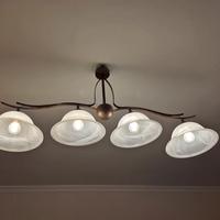 lampadario ferro battuto 