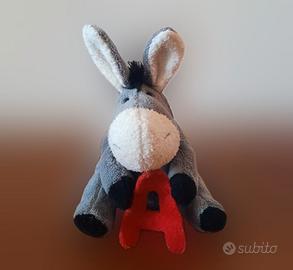 Peluche gioco giocattolo bambini asino A alfabeto
