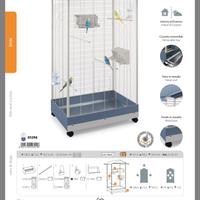 Voliera Pervinca per uccelli taglia piccola/media