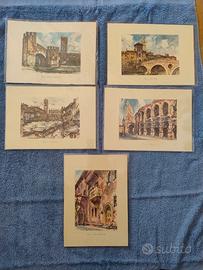 Acquerelli Aldo Raimondi artista pittore Verona