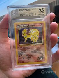 Pokémon Brock’s NINETALES 3/132 Gym C. BGS 9.5