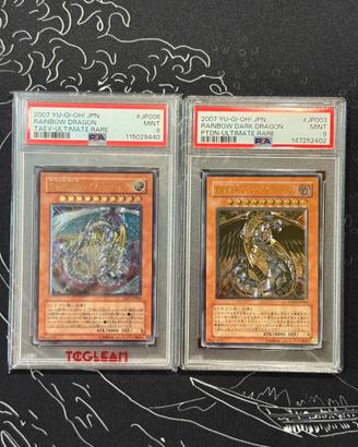 Drago Arcobaleno e oscuro ultimate PSA9 yu-gi-oh
