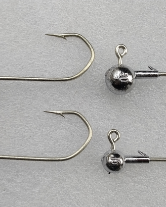Testine piombate con ami Mustad Jig Head ami pesca