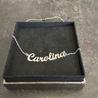 Collana in argento 925 con nome Carolina