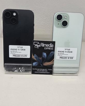 iPhone 15 128GB usato garanzia
