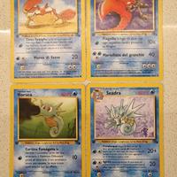 Lotto carte pokemon Fossil Prima edizione