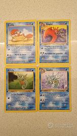 Lotto carte pokemon Fossil Prima edizione