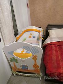 Lettino Pali Gigi e Lele con oblò per bambini