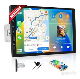 CAMECHO Carplay 1 DIN Autoradio con Car play