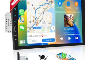 CAMECHO Carplay 1 DIN Autoradio con Car play