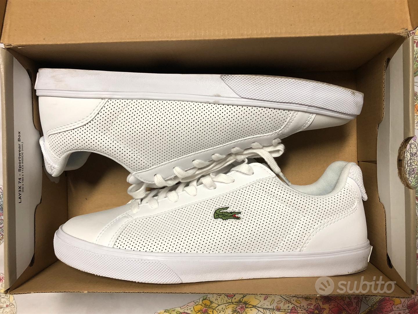 Scarpe bianche outlet lacoste