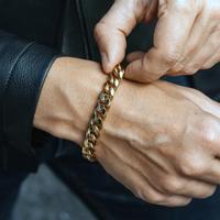 Bracciale uomo dorato 