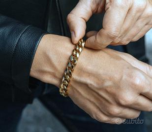 Bracciale uomo dorato 