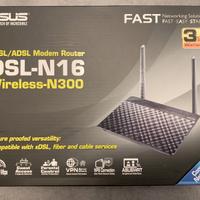 Modem Router ASUS DSL-N16 300Mbps Wi-Fi NUOVO