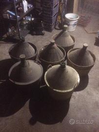 6 damigiane per riutilizzo in idee da arredamento