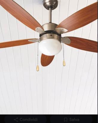 lampadario con ventilatore 