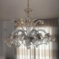 Lampadario in vetro di murano
