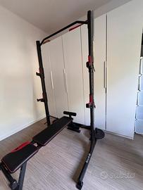 Home gym - struttura per trazioni, panca e squat