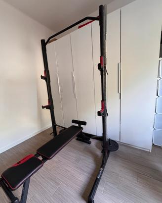 Home gym - struttura per trazioni, panca e squat