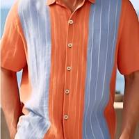 3XL Camicia da Bowling American Style Arancio