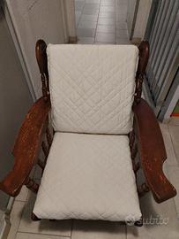 Sedia a dondolo vintage 